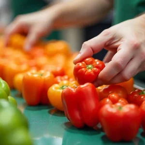 دستگاه سورتینگ فلفل دلمه‌ای
